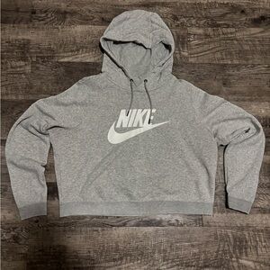 Nike Gray Women’s Cropped Hoodie XL